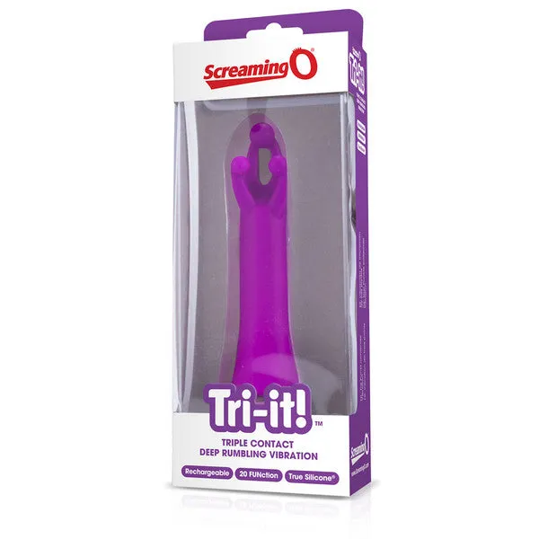 Screaming O Charged Triit Purple 6 Pack Vibrators Screaming O Charged Triit Purple 6 Pack Vibrators
