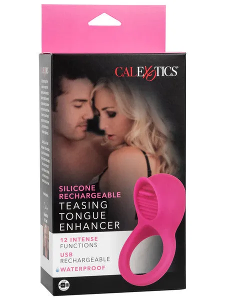 Silicone Rechargeable Teasing Tongue Enhancer CalExotics Female Sex Toys