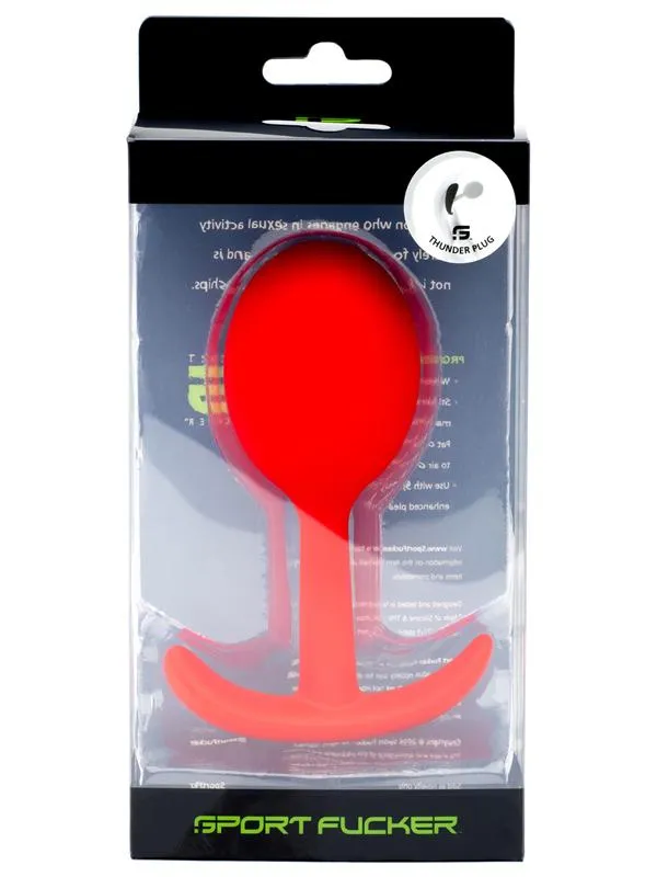Sport Fucker Anal Thunder Plug Medium by Sport Fucker Red Sport Fucker Anal Thunder Plug Medium by Sport Fucker Red