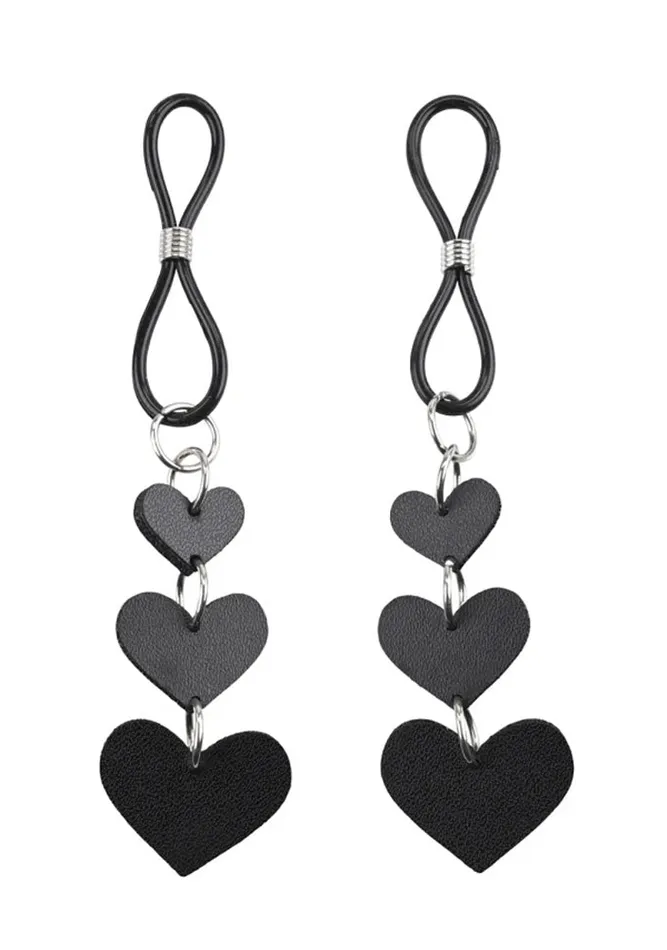 Sportsheets Anal Heart Nipple Ties Black