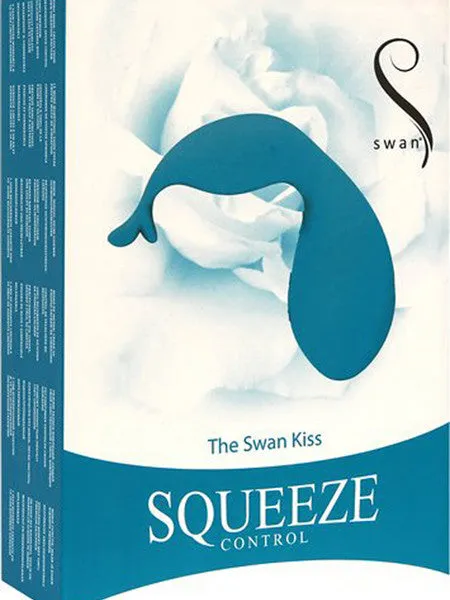 The Swan Kiss Squeeze Control Teal BMS Factory Vibrators