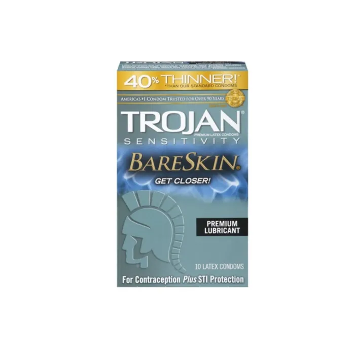 Trojan Sensitivity Bareskin Lubricated Condoms 10 Pack LuvMyToyz Male Sex Toys Trojan Sensitivity Bareskin Lubricated Condoms 10 Pack LuvMyToyz Male Sex Toys