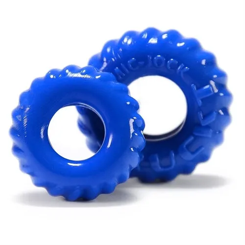 Truckt 2 Piece Cockring Set Atomic Jock Police Blue Oxballs Anal