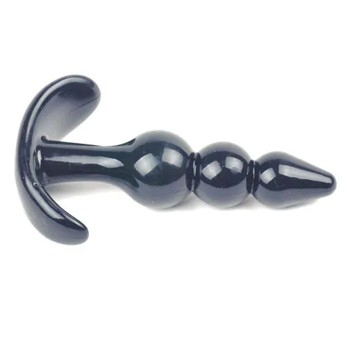 Various Toy Brands Anal Small Black Beaded Anal Plug Various Toy Brands Anal Small Black Beaded Anal Plug