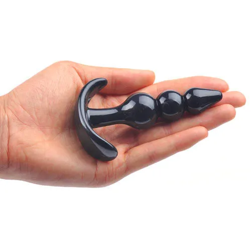 Various Toy Brands Anal Small Black Beaded Anal Plug Various Toy Brands Anal Small Black Beaded Anal Plug