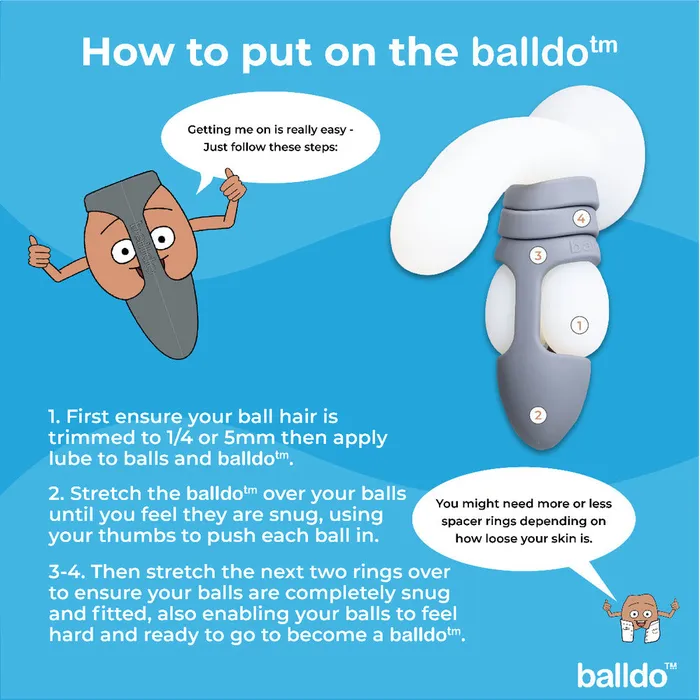 Various Toy Brands Dildos Balldo The Worlds First Ball Dildo Steel Grey
