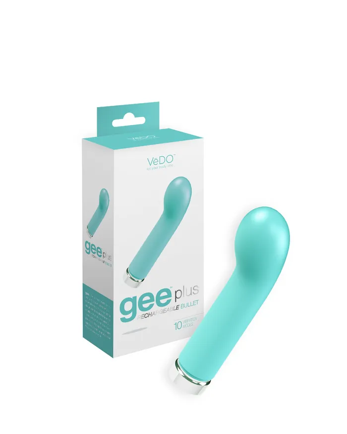 Vedo Vedo Gee Plus Rechargeable Bullet Tickle Me Turquoise Vibrators