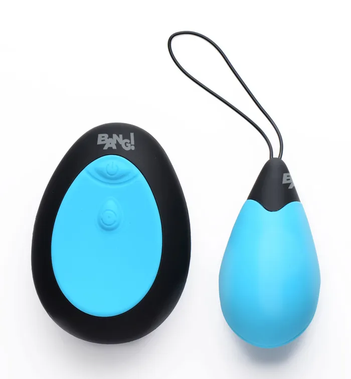 Vibrators Bang 10x Silicone Vibrating Egg Blue XR Brands Bang