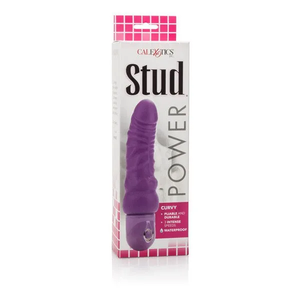 Vibrators CalExotics Waterproof Power Stud Curvy Purple