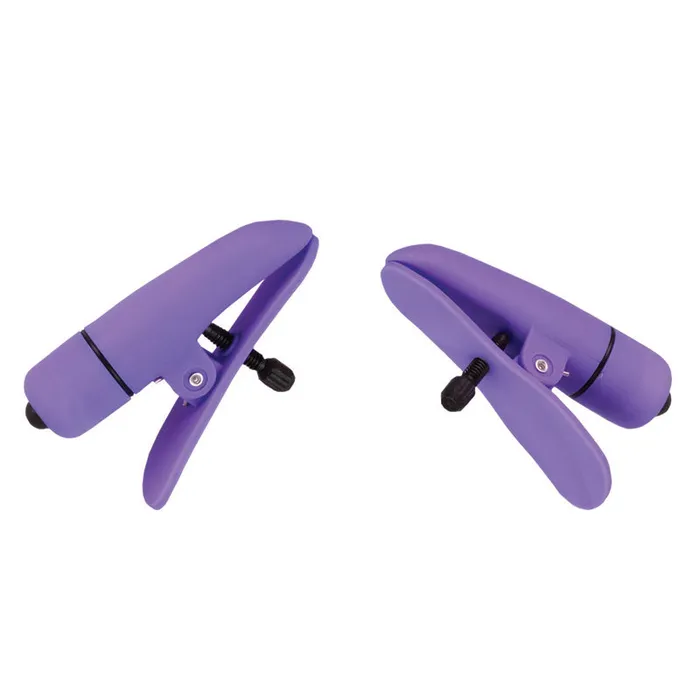 Vibrators California Exotic Nipplettes Virbrating Adjustable Purple Nipple Clamps Vibrators California Exotic Nipplettes Virbrating Adjustable Purple Nipple Clamps