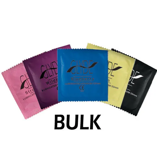 Vibrators Glyde Glyde Flavoured Condoms Bulk 100 Assorted