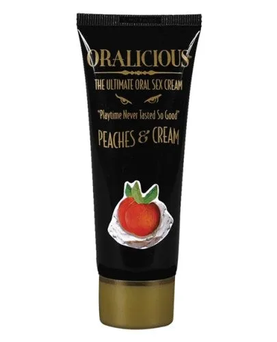 Vibrators Hott Products Oralicious Peaches Cream 2 Fl Oz
