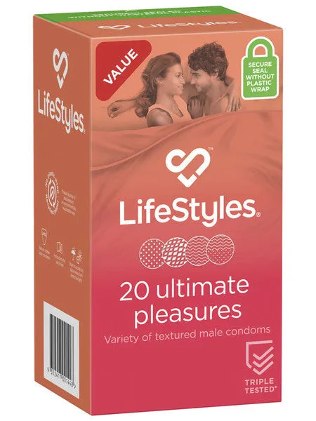 Vibrators LifeStyles LifeStyles ULTIMATE Pleasures 20s Condoms