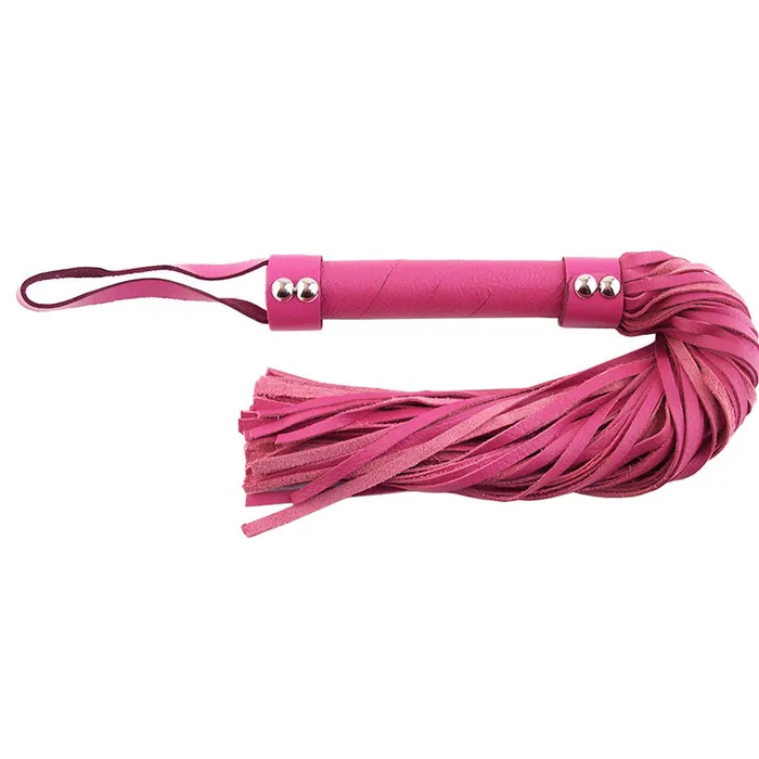 Vibrators Rouge Garments Rouge Garments Pink Leather Flogger
