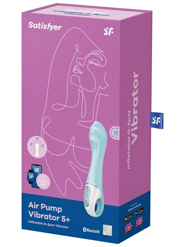 Vibrators Satisfyer Air Pump Vibrator 5 Connect App Turquoise Satisfyer Vibrators Satisfyer Air Pump Vibrator 5 Connect App Turquoise Satisfyer