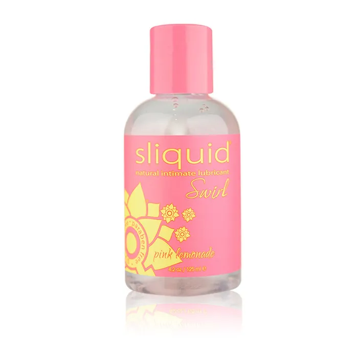 Vibrators Sliquid Naturals Swirl Pink Lemonade 42 Fl Oz 124 ml