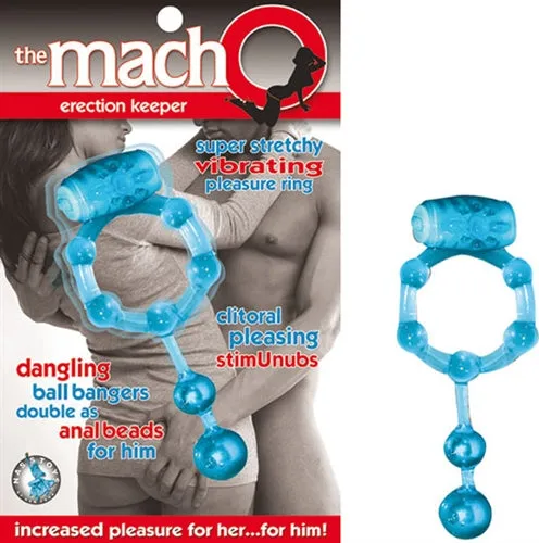 Vibrators The Macho Erection Keeper Blue Nasstoys