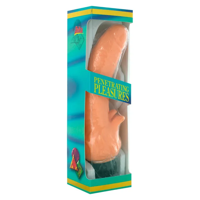 Vinyl Vibrator With Clitoral Stimulator Seven Creations Female Sex Toys Vinyl Vibrator With Clitoral Stimulator Seven Creations Female Sex Toys