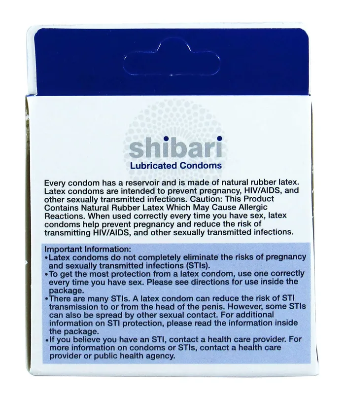 Voodoo Toys Shibari Lubricated Condoms 3 Pack Enhancers