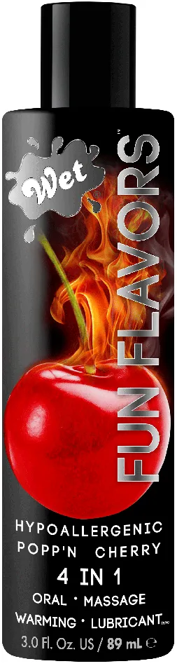 Wet Fun Flavors Poppn Cherry 3 Fl Oz Wet Vibrators