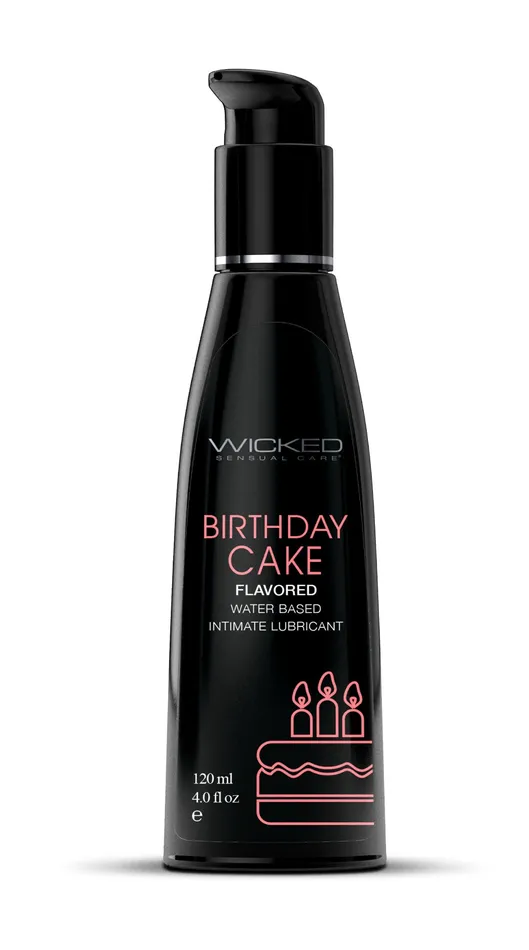 Wicked Sensual Care Aqua Birthday Cake Flavored Water Based Intimate Lubricant 4 Fl Oz Lubricants Wicked Sensual Care Aqua Birthday Cake Flavored Water Based Intimate Lubricant 4 Fl Oz Lubricants