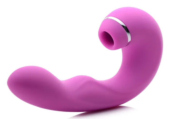 XR Brands inmi Vibrators Shegasm 5 Star 10x Tapping GSpot Vibe With Suction Pink