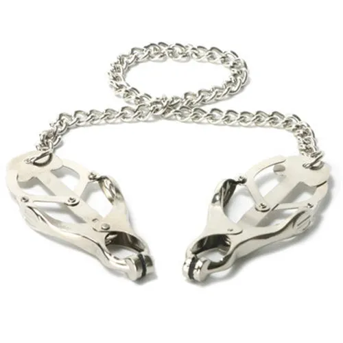 XR Brands Master Series Nipple Clitoral Toys Masters Sterling Nipple Clamps Monarch